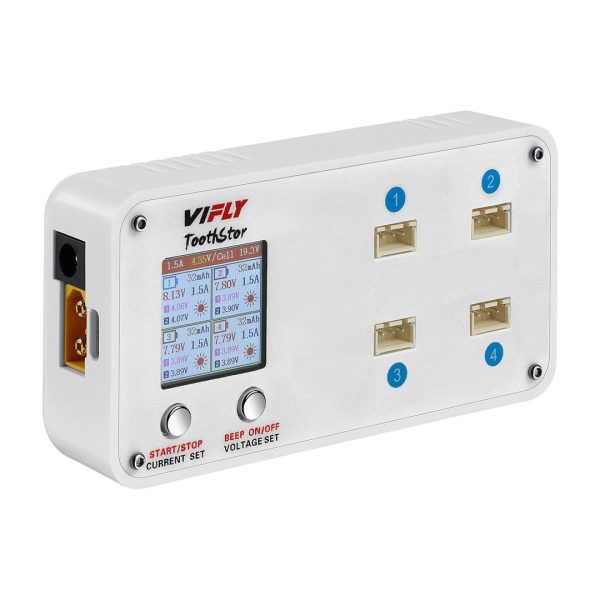 VIFLY ToothStor 4 Port 2S Balance Charger with Storage Mode