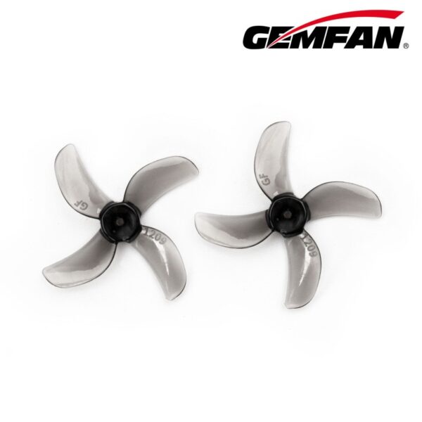 Gemfan 1209-4 31mm 4-Blade Propeller 1.5mm Shaft (Grey) - Image 2