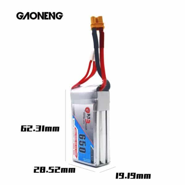 GNB Battery 11.1V 80C 650mAh 3S - Image 4