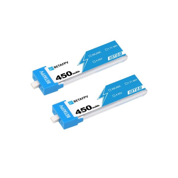 BETAFPV BT2.0 450mAh 1S 30C HV Battery (4pcs) - Image 2