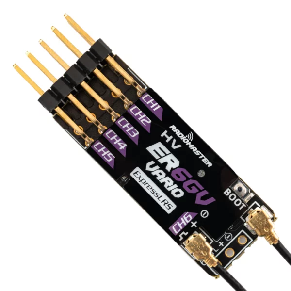 RadioMaster ER6GV 2.4GHz 6Ch with Vario ExpressLRS PWM Receiver