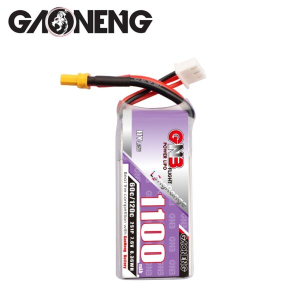 GNB LiPo Battery 7.6V 60C 1100mAh 2S HV - Image 2