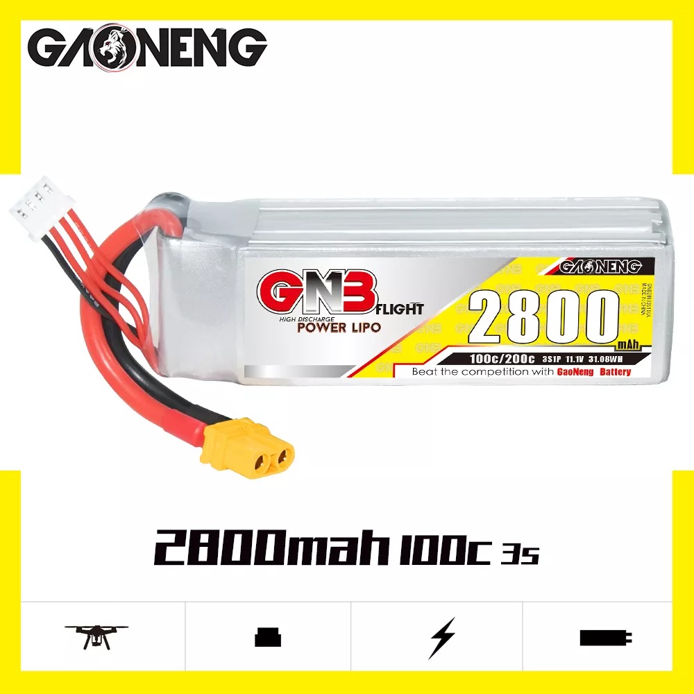 GNB 3s 2800mAh Lipo 100C main