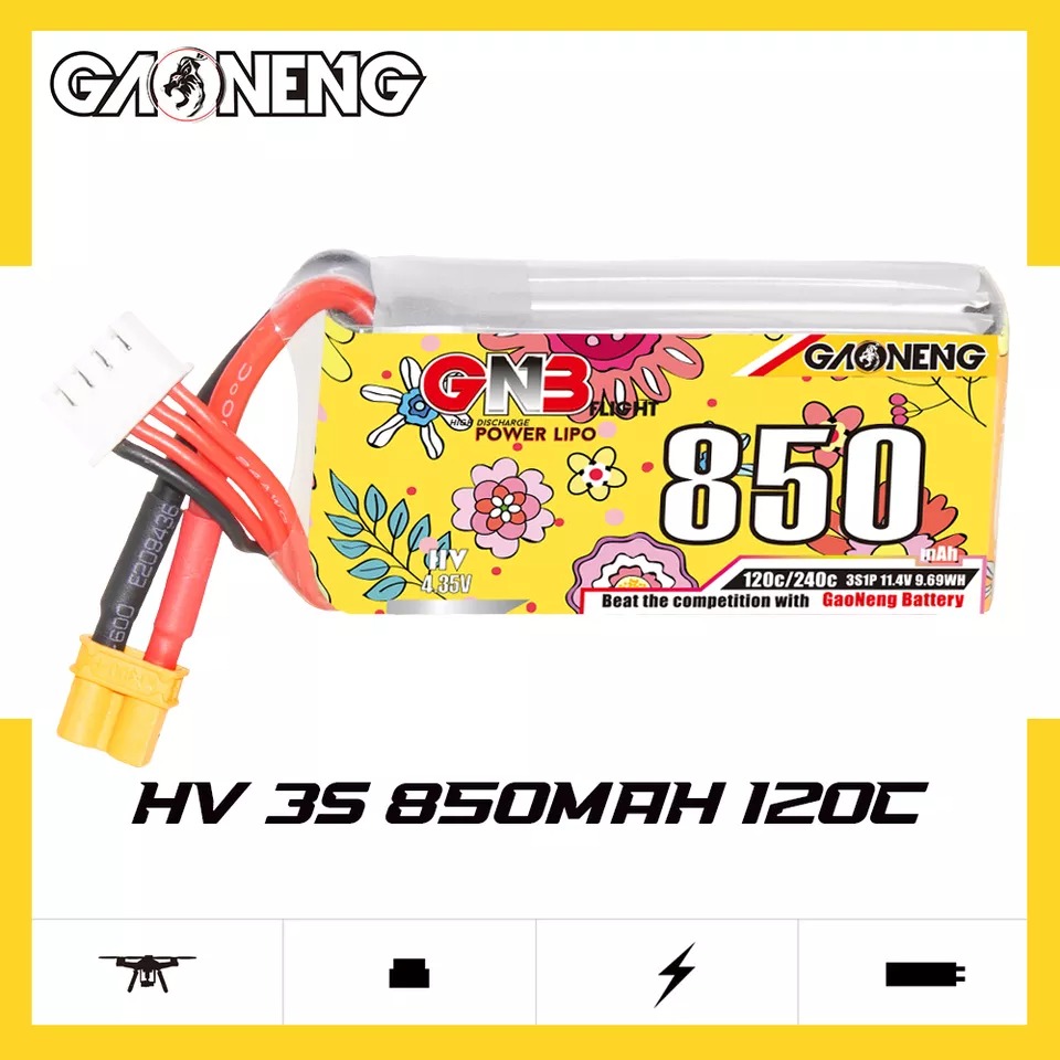 GNB 850mah HV 120C lipo battery