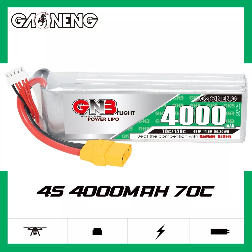 GNB Lipo Battery 4S 4000mah 70C summary
