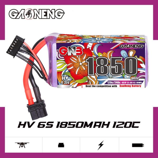 GNB Battery 22.8V 120C 1850mAh 6S HV