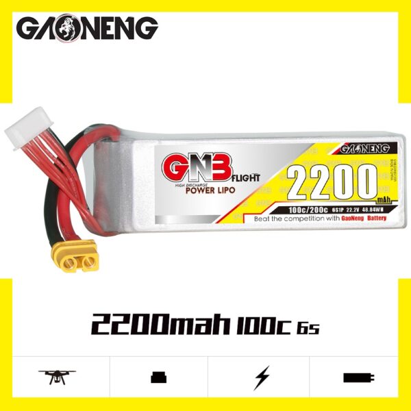 GNB Battery 22.2V 100C 2200mAh 6S
