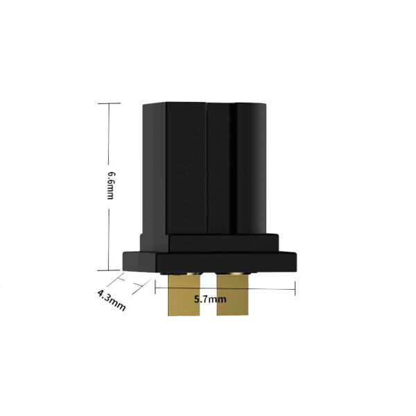 GNB A30 Female Connector (Drone Side) - dimension