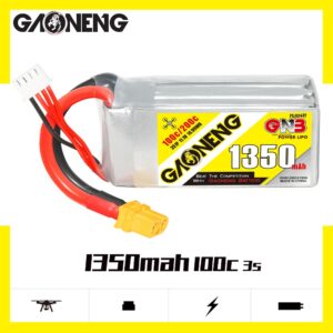 Product image for GNB Battery 11.1V 100C 1350mAh 3S