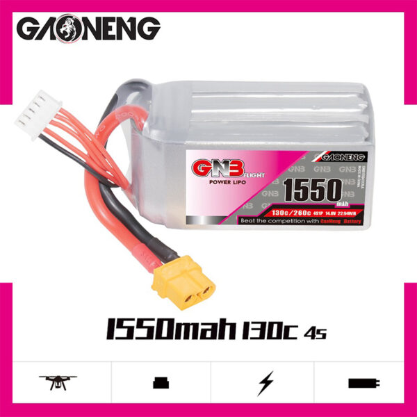 GNB Battery 14.8V 130C 1550mAh 4S - main