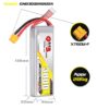 GNB Battery 14.8V 3000mAh 100C 4S - 3