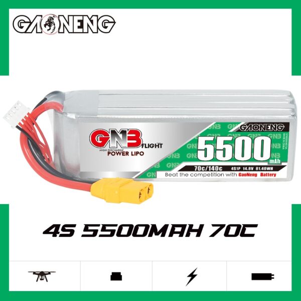 Product image for GNB Battery 14.8V 70C 5500mAh 4S