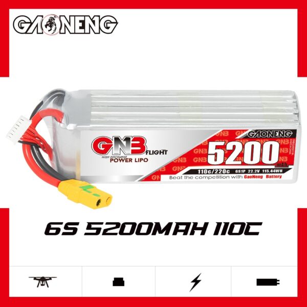 GNB Battery 22.2V 110C 5200mAh 6S - 1