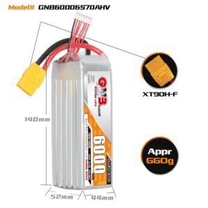 GNB Battery 22.8V 70C 6000mAh 6S HV - 2