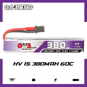 Product image of GNB Battery 3.8V 60C 380mAh 1S HV A30 Cable