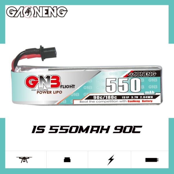 Product image for GNB Battery 3.8V 90C 550mAh 1S HV A30 Cable