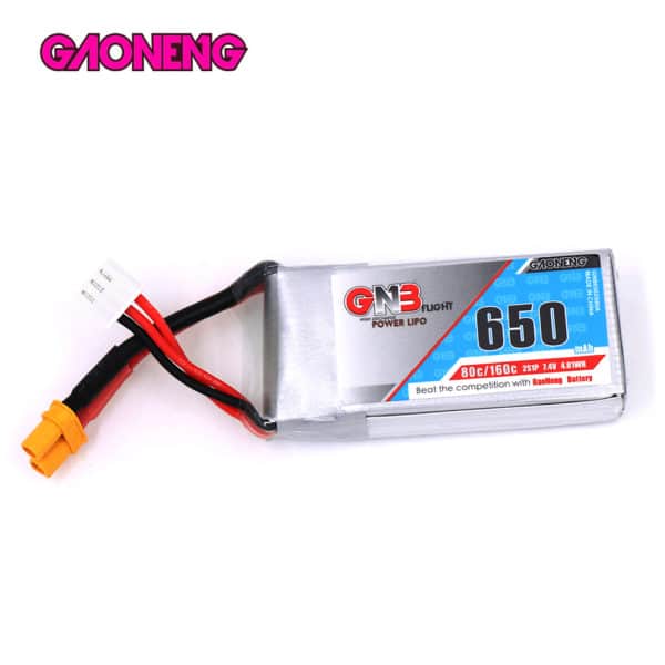 GNB Battery 7.4V 80C 650mAh 2S - Image 2
