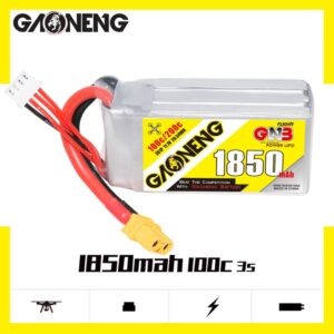 GNB 3S 1850mah 100C lipo battery for drone glider plane