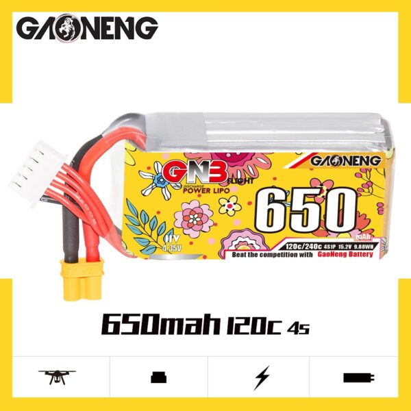 GNB 4S 120C 650mah battery for drone