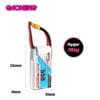 GNB Battery 7.4V 80C 550mAh 2S - Image 4