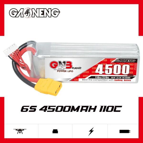 6S 4500mah lipo battery pack