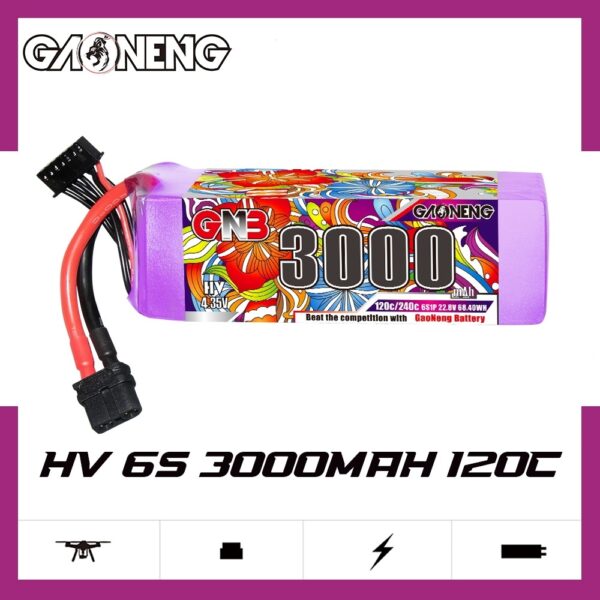 GNB Battery 22.8V 120C 3000mAh 6S HV