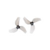 Gemfan 31mm 1219S PC 3-Blade 1mm Propellers (5 Colours) - clear grey