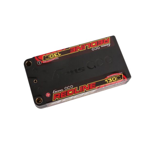 Gens Ace 4000mAh 2S 130C 7.6V HardCase HV Redline - 2