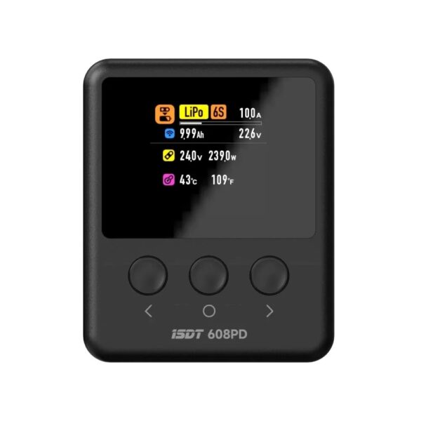 ISDT 608PD DC 240W Smart Charger with DC/USB Input