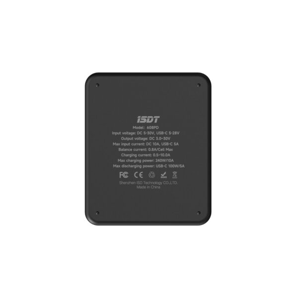 ISDT 608PD DC 240W Smart Charger with DC/USB Input - 6