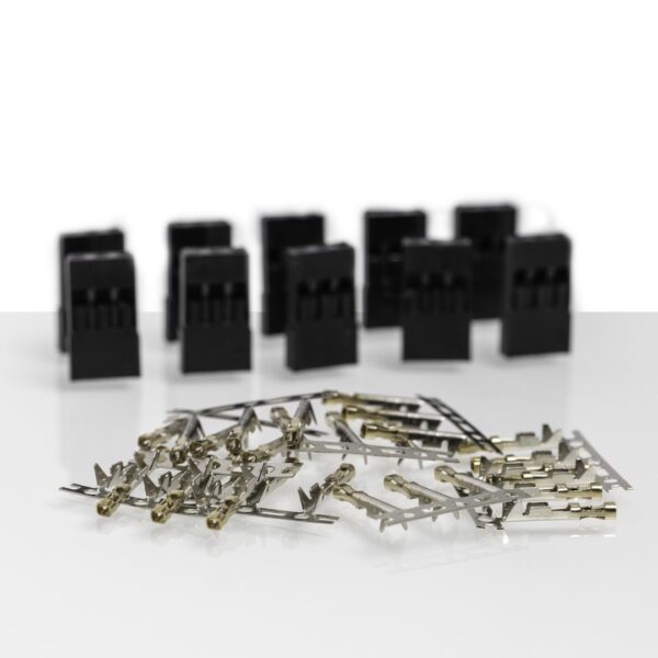JR Servo 10 Sets Gold Crimps and Housing Kit - Image 3