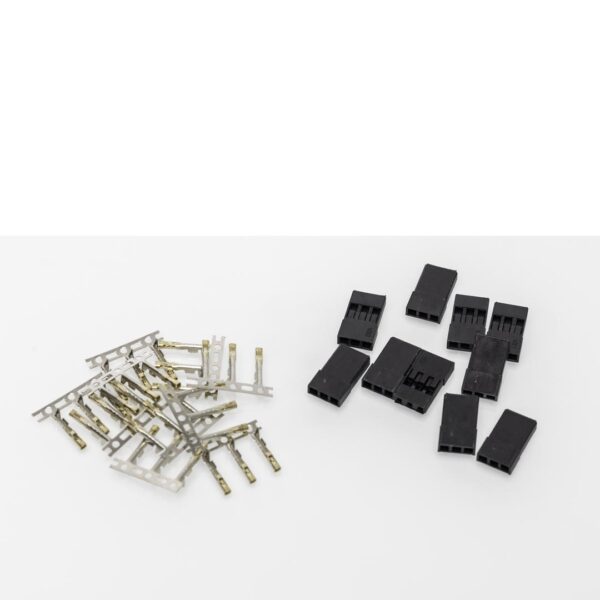 JR Servo 10 Sets Gold Crimps and Housing Kit - Image 2