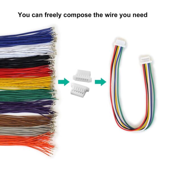 JST SH1.0 Connector Kit - Pre-Crimped Cable and Connectors - Image 3