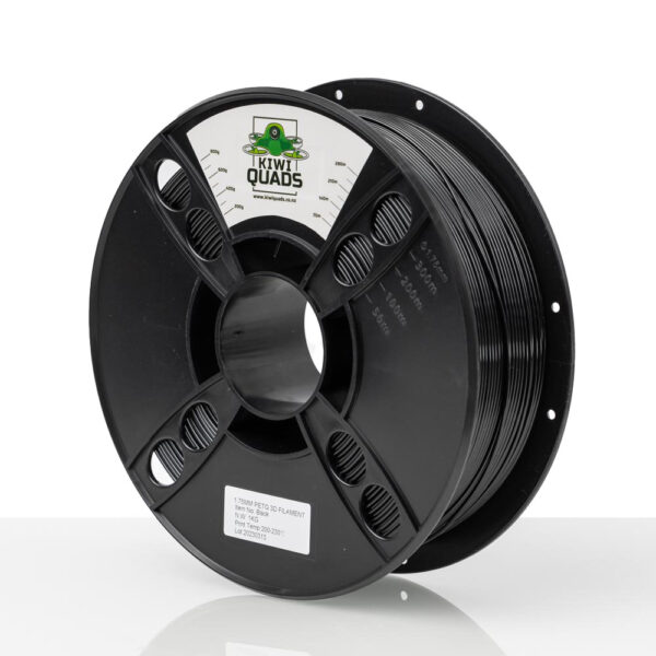 KiwiQuads PETG Filament 1kg - Black