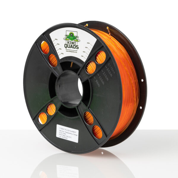 KiwiQuads TPU Filament 1kg - Transparent Orange