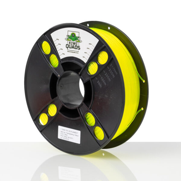 KiwiQuads TPU Filament 1kg - Transparent Yellow