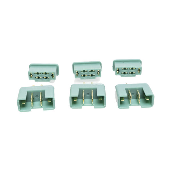 MULTIPLEX MPX 6 pin Gold Connector 3 Pairs