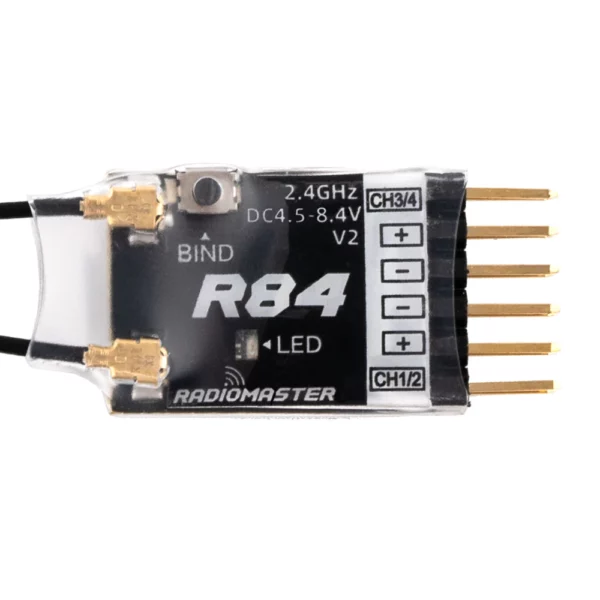 RadioMaster R84 V2 4Ch PWM Receiver for D8/D16/SFHSS