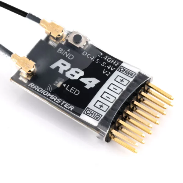 RadioMaster R84 V2 4Ch PWM Receiver for D8/D16/SFHSS - Image 4