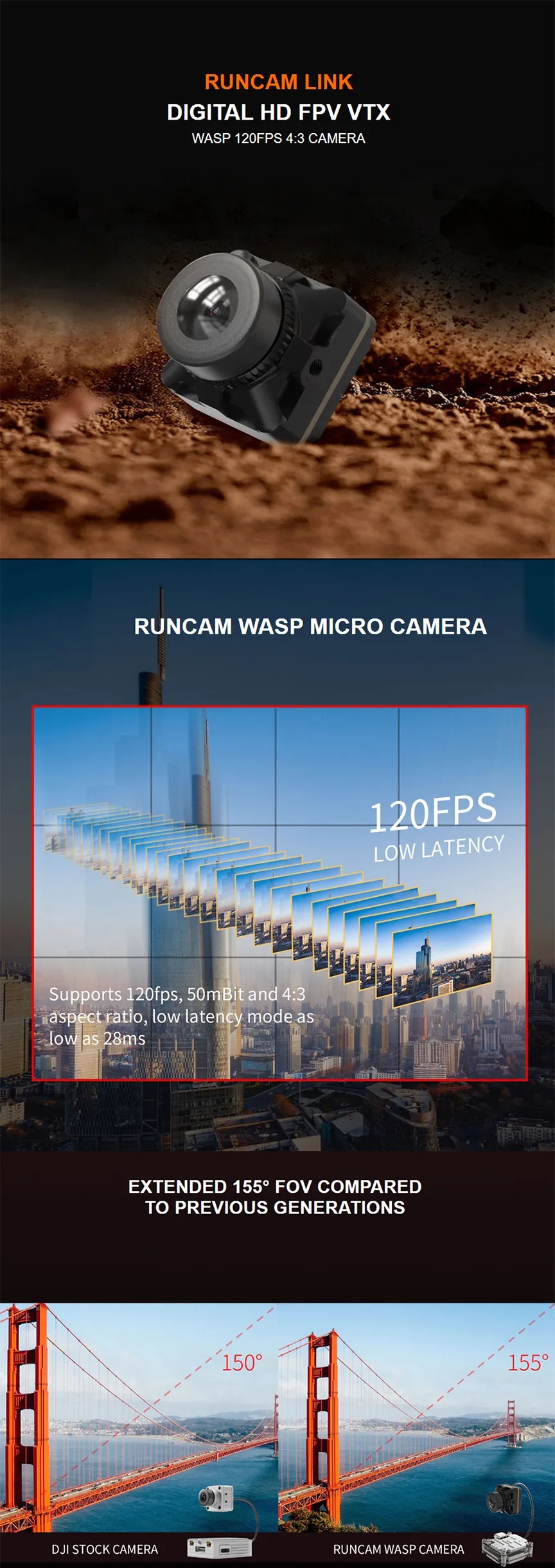 Runcam spec and feature list