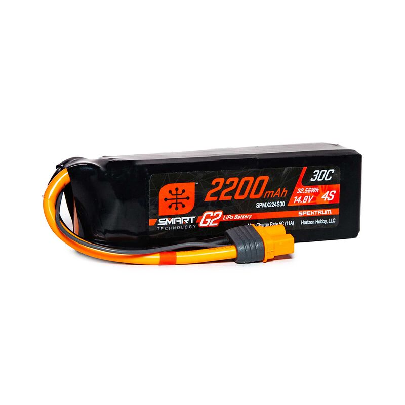 Spektrum 2200mAh 4S 14.8V Smart G2 LiPo 30C IC3
