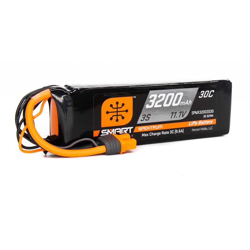 Spektrum 3200mAh 3S 11.1V Smart LiPo 30C IC3