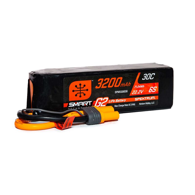 Spektrum 3200mAh 6S 22.2V Smart G2 LiPo 30C IC5