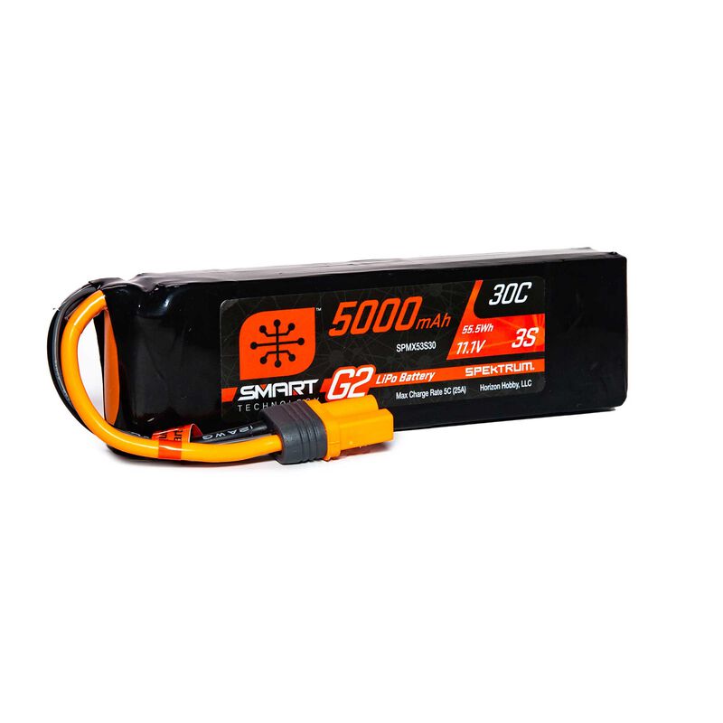 Spektrum 5000mAh 3S 11.1V Smart G2 LiPo 30C IC5