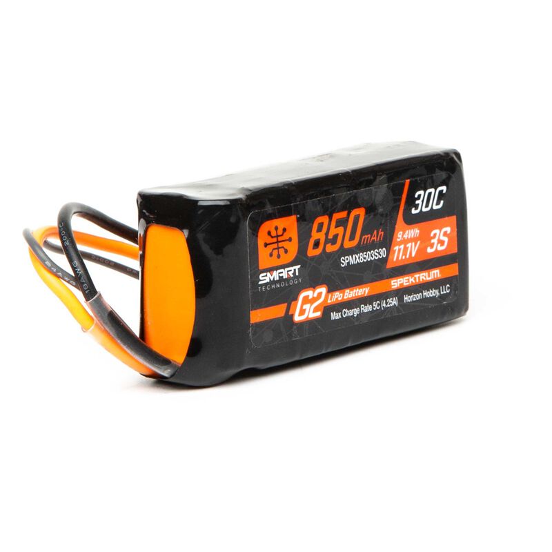 Spektrum 850mAh 3S 11.1V Smart G2 30C IC2