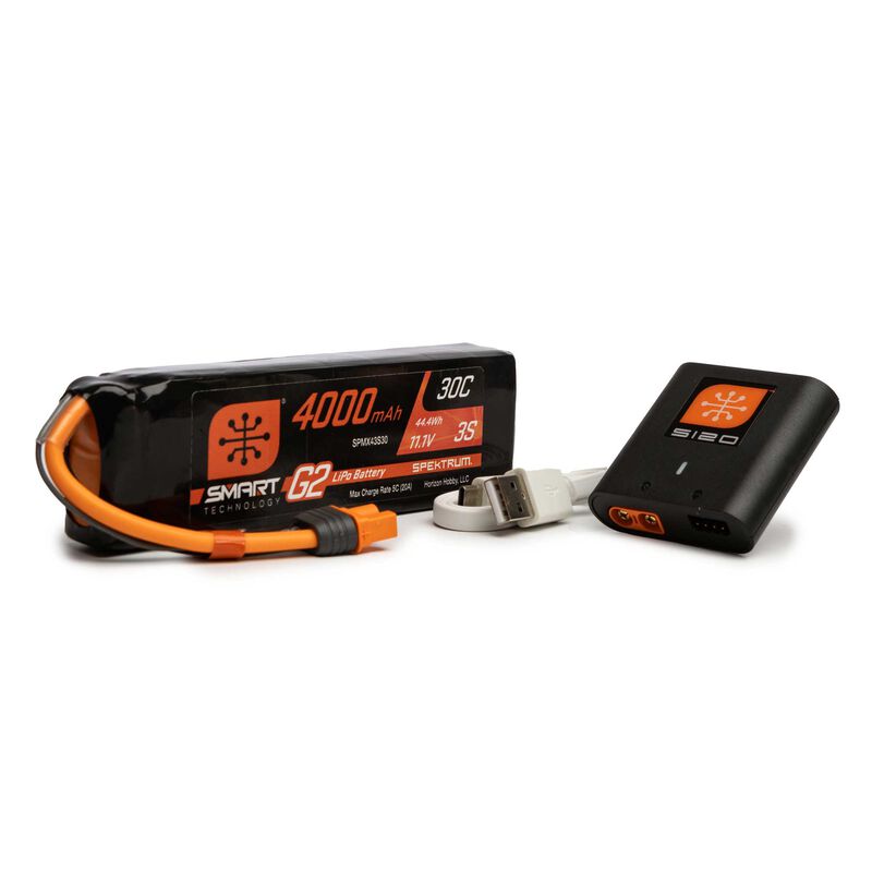 Spektrum Smart Powerstage Air Bundle: 4000mAh 3S / S120 Charger