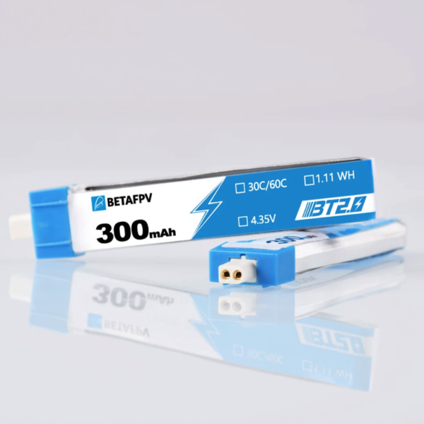 BETAFPV 300mAh BT2.0 1S LiPo Battery - Image 2
