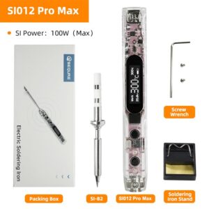 Sequre SI012 Pro Max T12-B2 Portable OLED Soldering Iron With Color Ambience (2 Styles) - SI012 Pro Max (T12-B2)