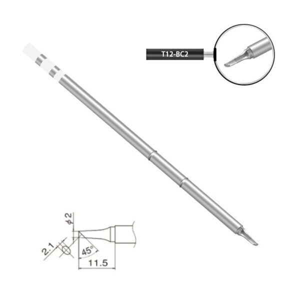 Sequre T12 Soldering Iron Tips (8 Types) - T12-BC2 Tip