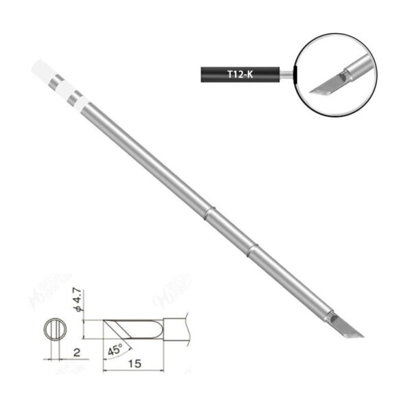 Sequre T12 Soldering Iron Tips (8 Types) - T12-K Tip